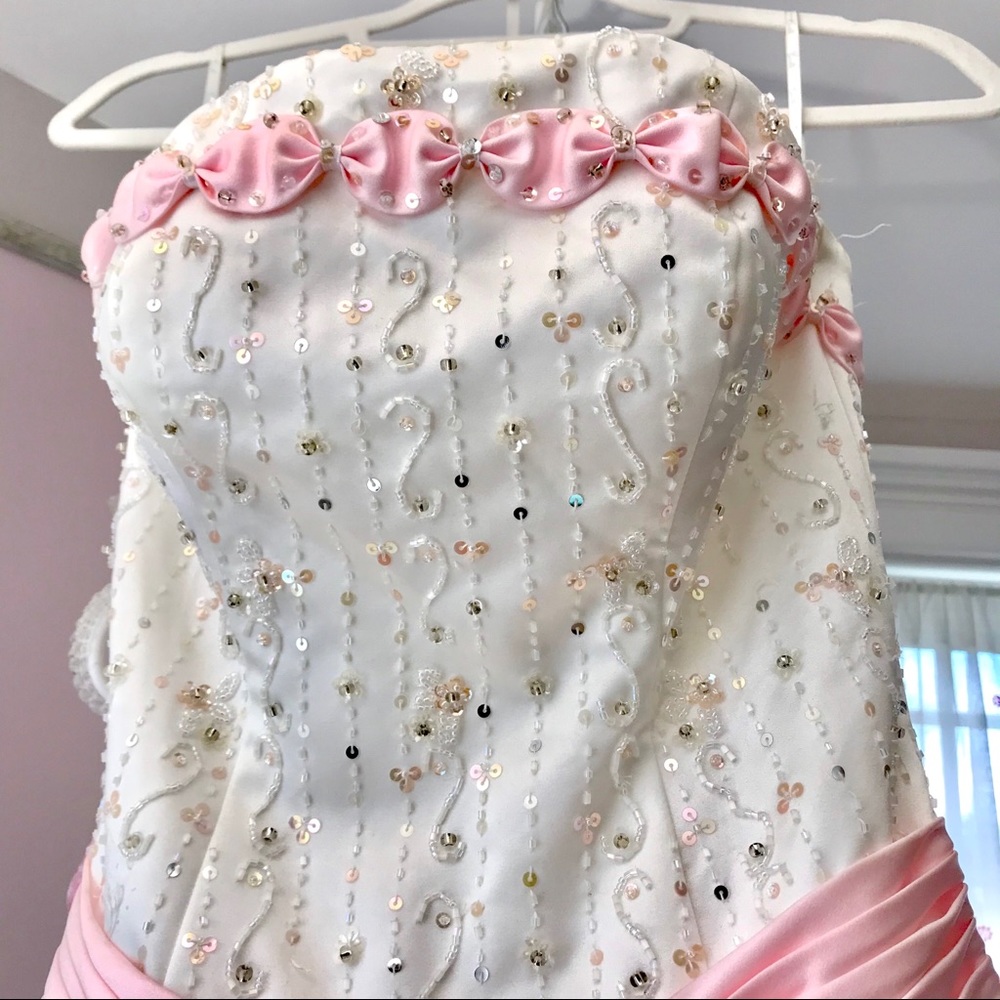 Camille La Vie Off White Prom Dress (Tulle)